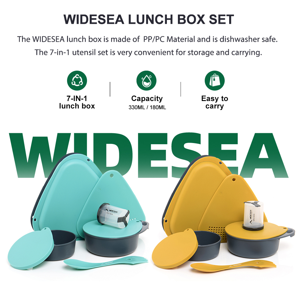 Camp Cutting Board - Conjunto de lancheira WIDESEA 7 em