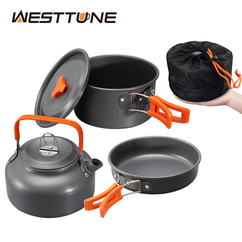 Camping Cooking Pot - Westtune kit de panelas de acampamento