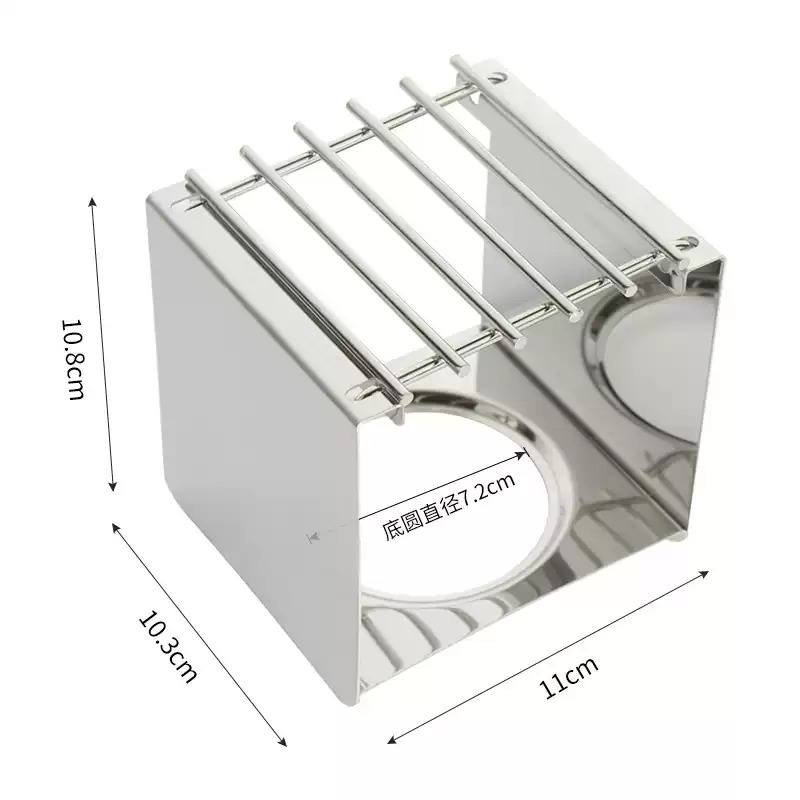 Camping Cooking Can - Suporte Quadrado de Aço Inoxidável para