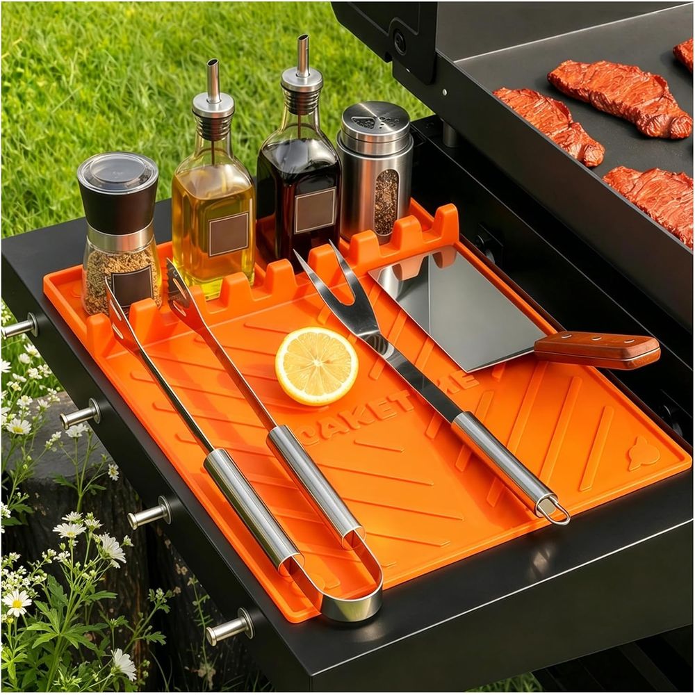 Camping Cooking - Tapetes de Silicone para Grelha ou