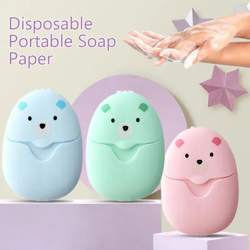 Biodegradable Soap Camp - 50 pçs folhas de sabão de