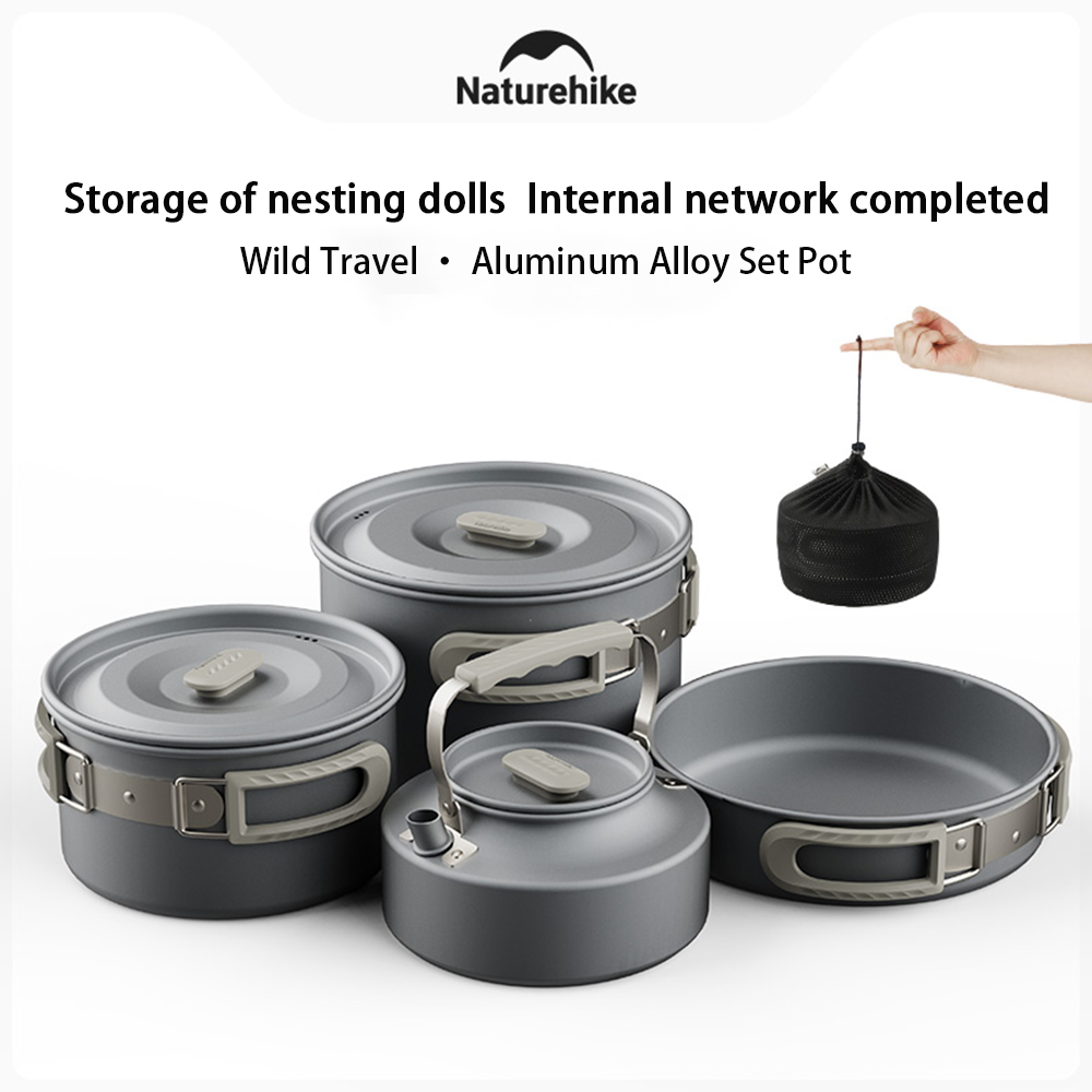 Camping Cooking Sets - Naturehike conjunto de panelas ao ar