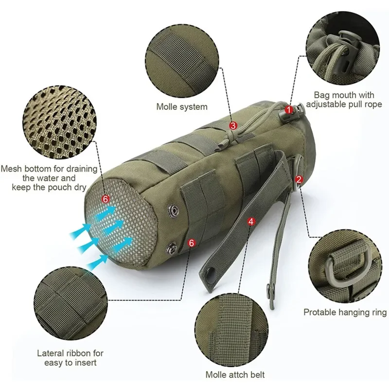 Molle tático garrafa de água s - Camping Cooking Can avaliação e preço