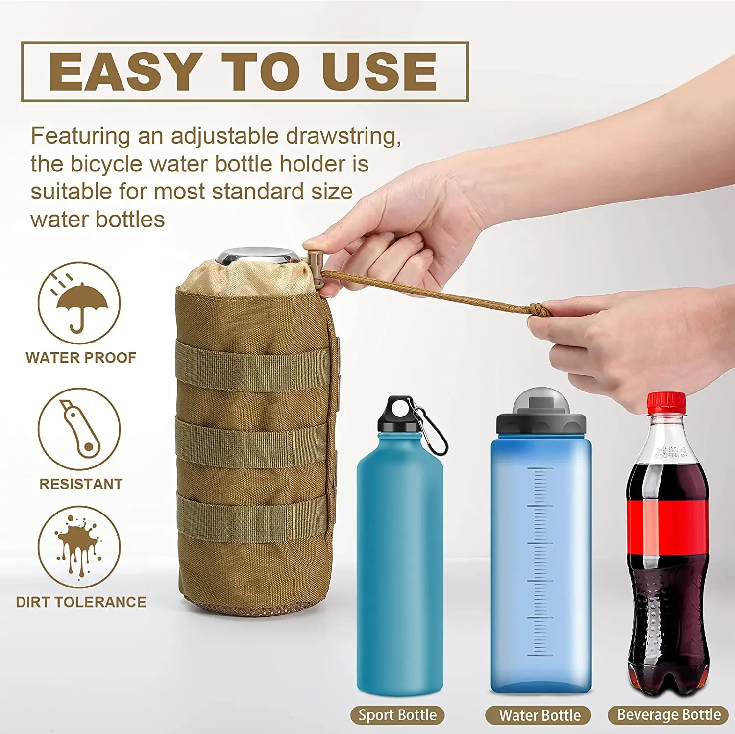 Molle tático garrafa de água s - Camping Cooking Can avaliação e preço