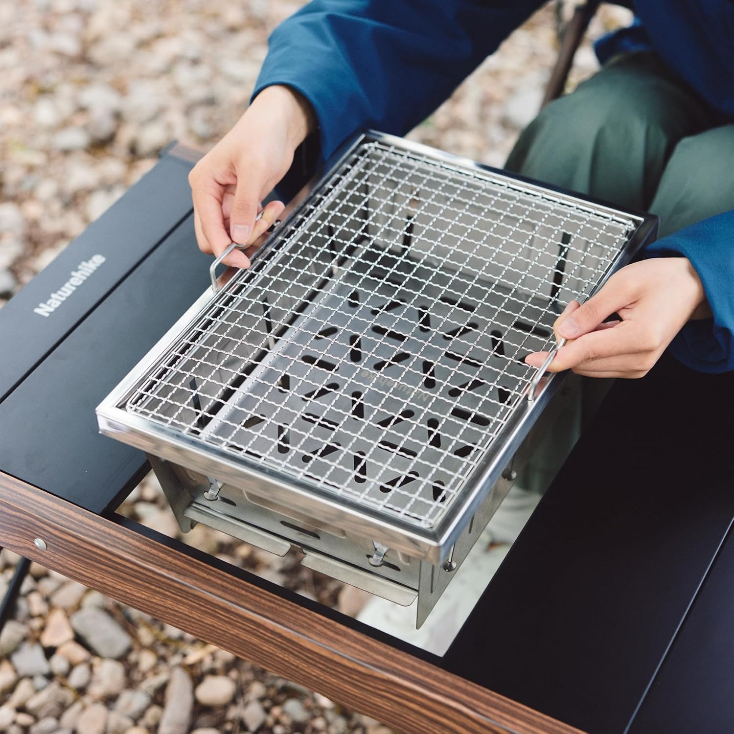 Naturehike acampamento grelha  - Camping Cooking Table avaliação e preço