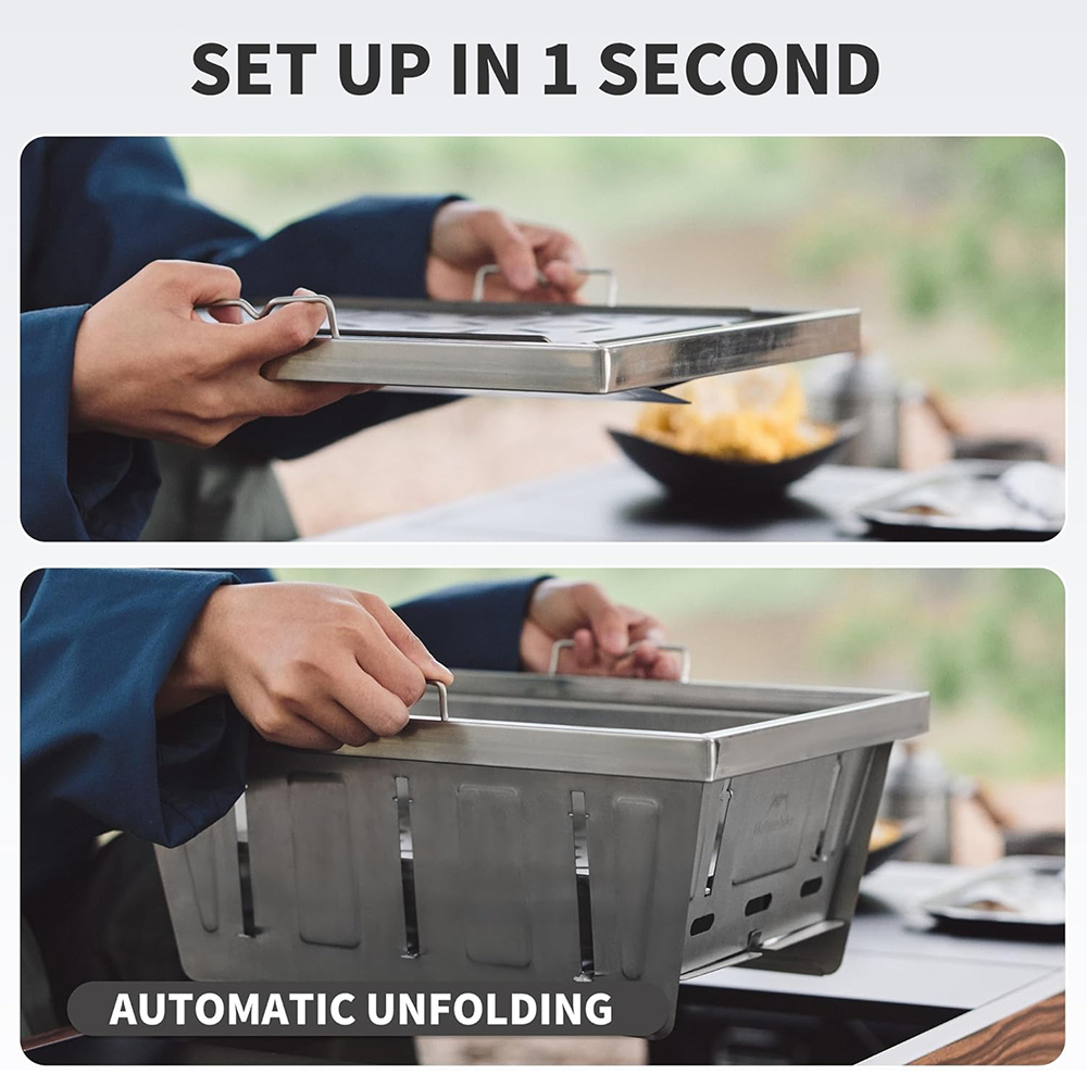 Naturehike acampamento grelha  - Camping Cooking Table avaliação e preço