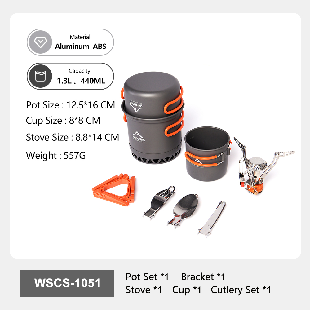 Widesea conjunto de panelas de - Camping Cooking And Eating Set avaliação e preço