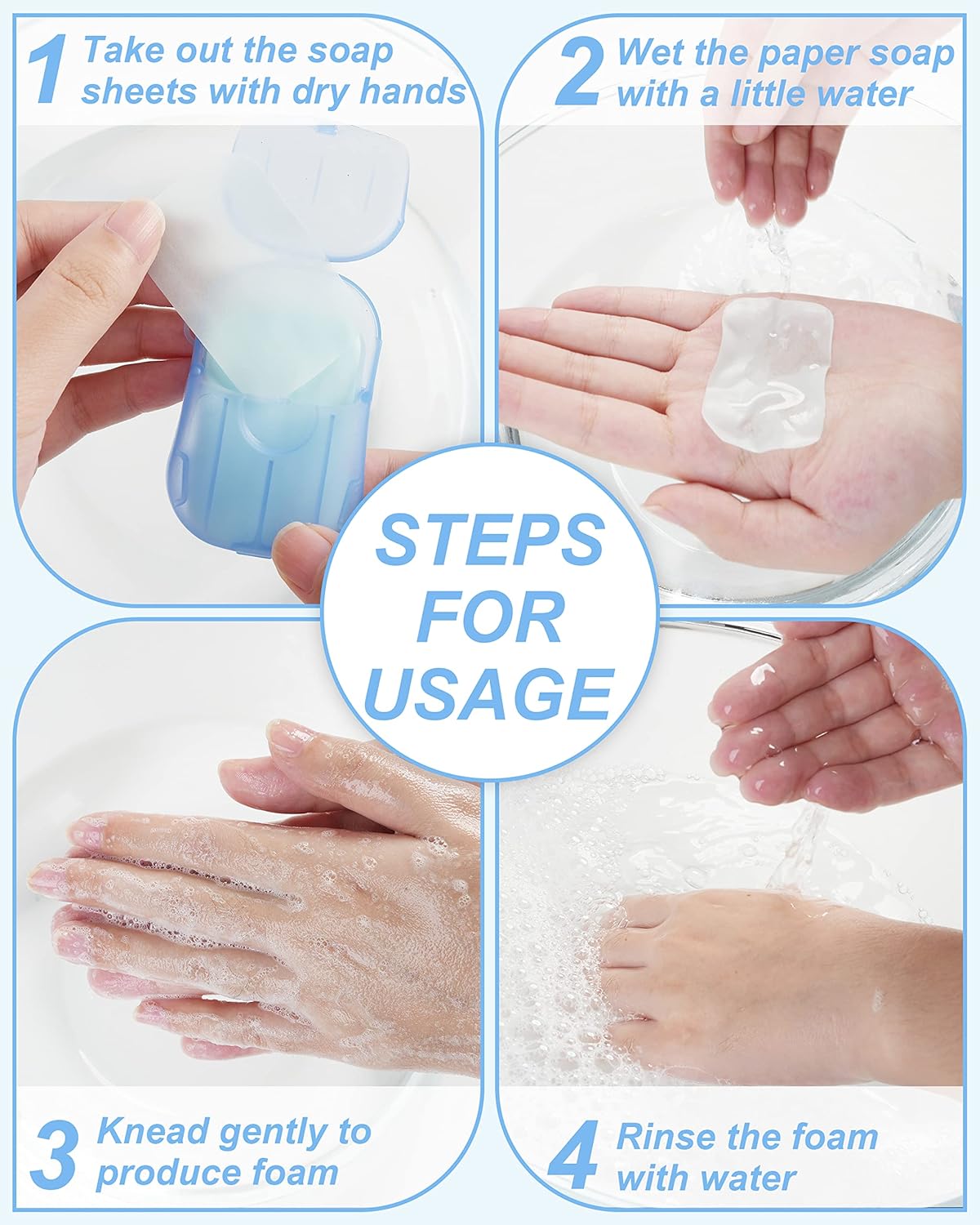 5/10/20 caixas de folhas de sa - Biodegradable Soap Camp avaliação e preço