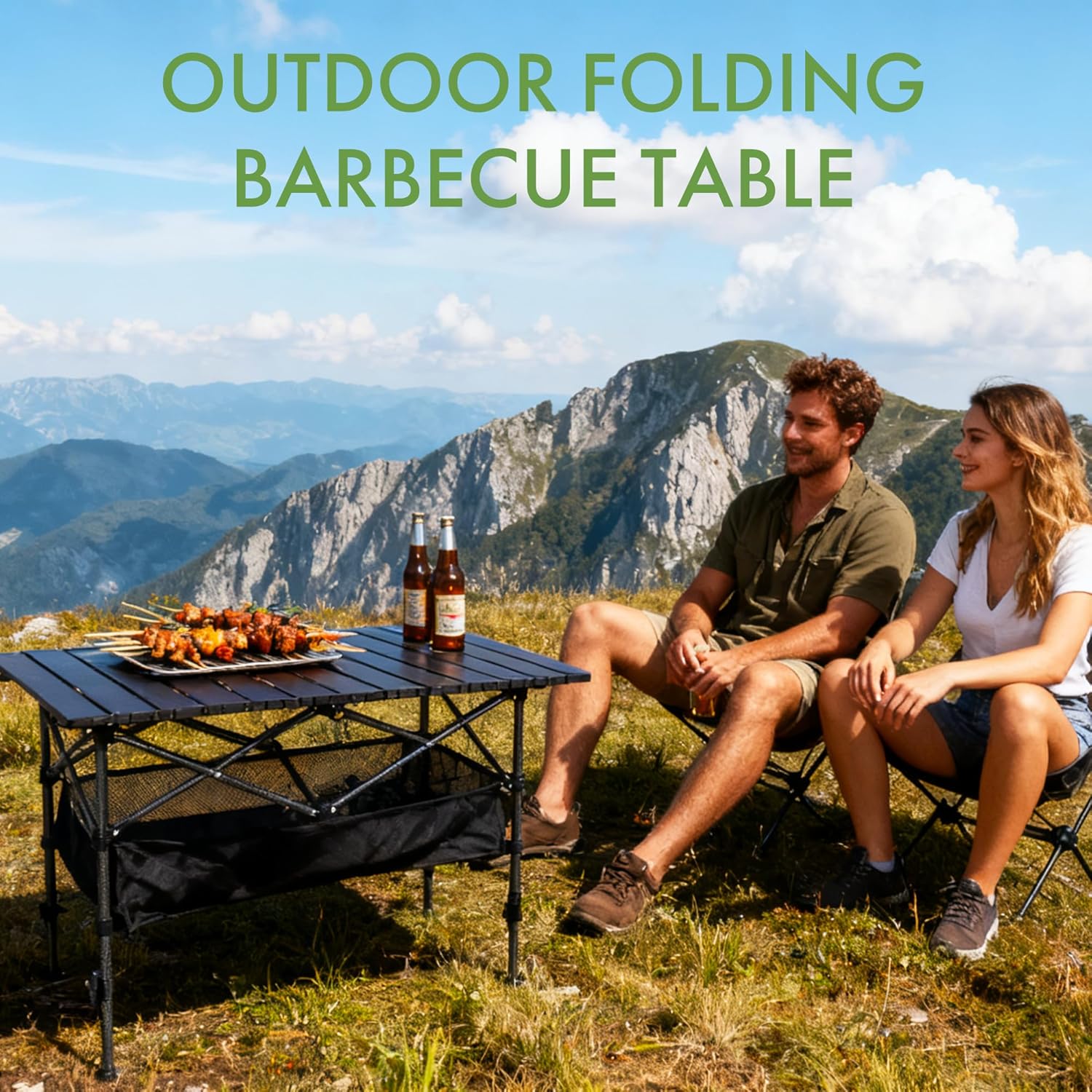 Mesa de camping portátil dobrá - Camping Cooking Table avaliação e preço