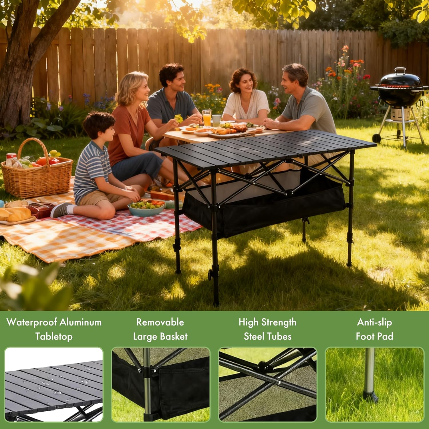 Mesa de camping portátil dobrá - Camping Cooking Table avaliação e preço