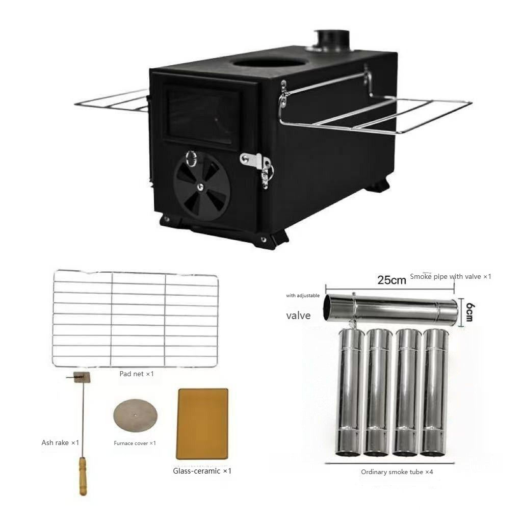 Novo Fogão a Lenha de Aço Carb - Camping Cooking avaliação e preço
