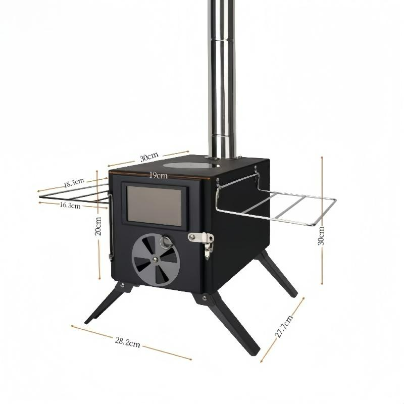 Novo Fogão a Lenha de Aço Carb - Camping Cooking avaliação e preço