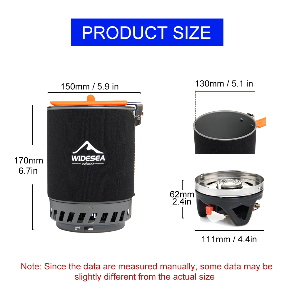Widesea acampamento sistema de - Camping Cooking Pot avaliação e preço