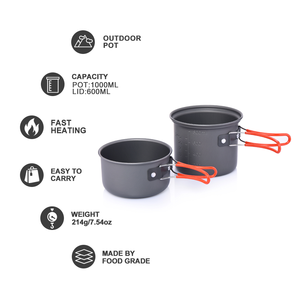 Conjunto de talheres de acampa - Camping Cooking And Eating Set avaliação e preço