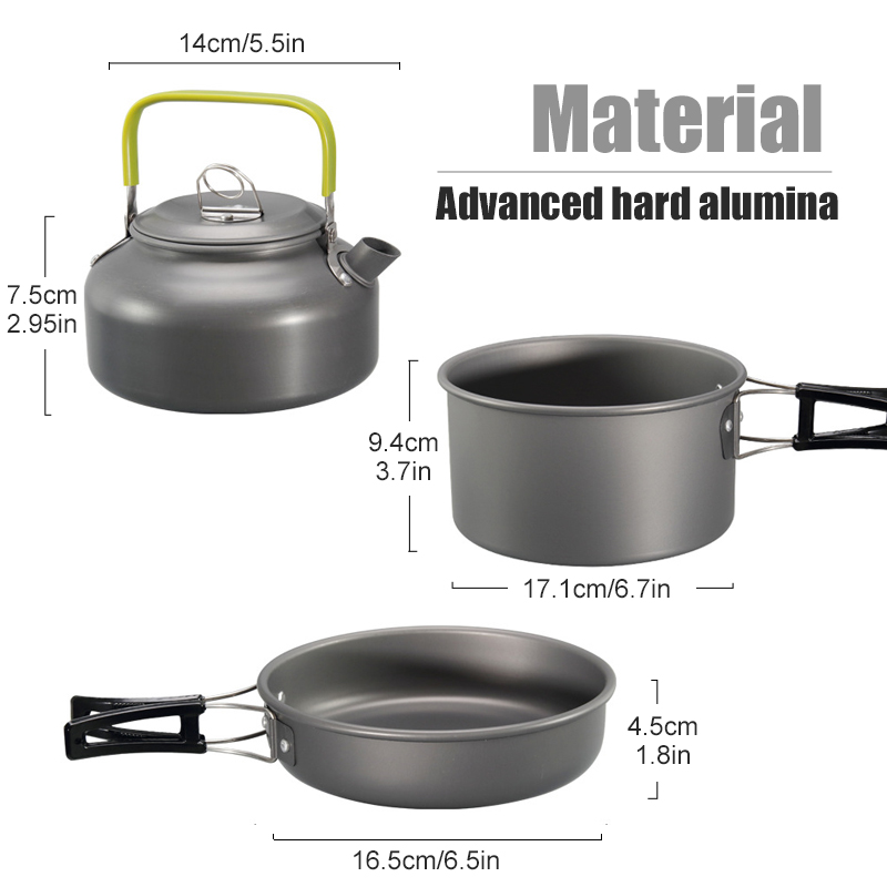 Westtune kit de panelas de aca - Camping Cooking Pot avaliação e preço
