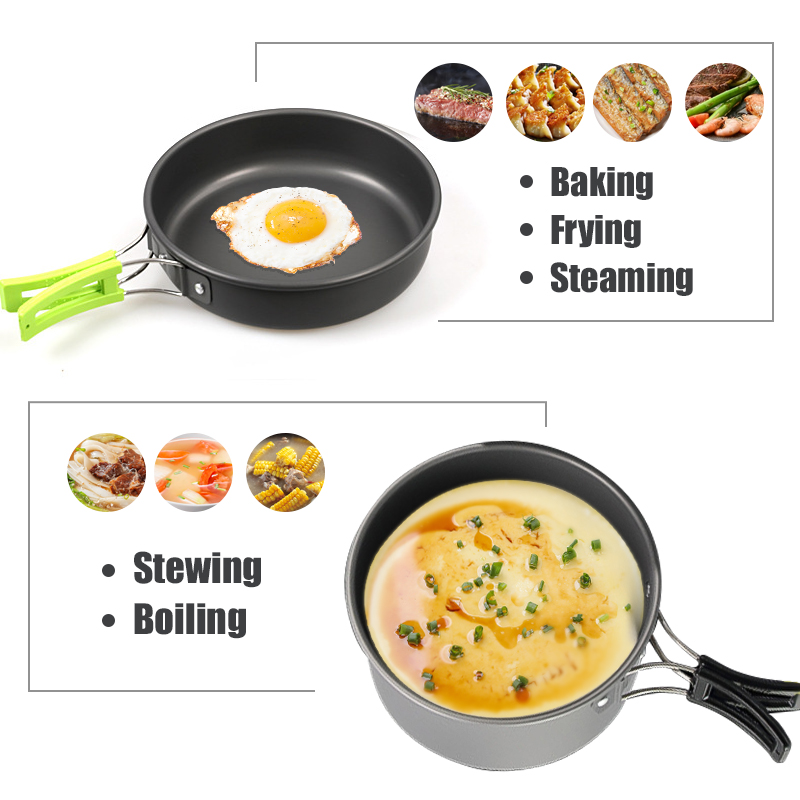 Westtune kit de panelas de aca - Camping Cooking Pot avaliação e preço