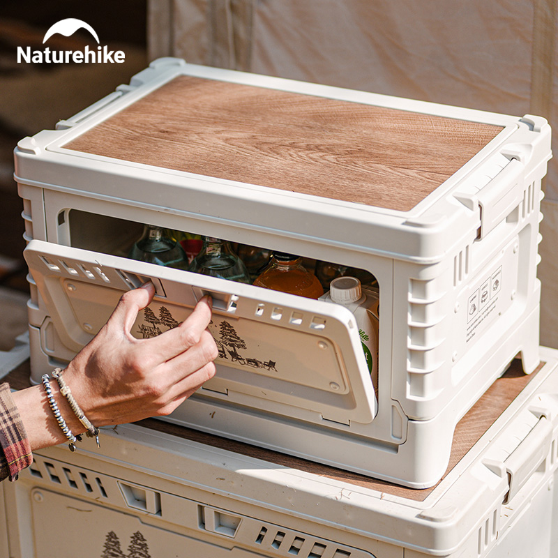 Naturehike-Folding Storage Box - Camping Cooking Table avaliação e preço