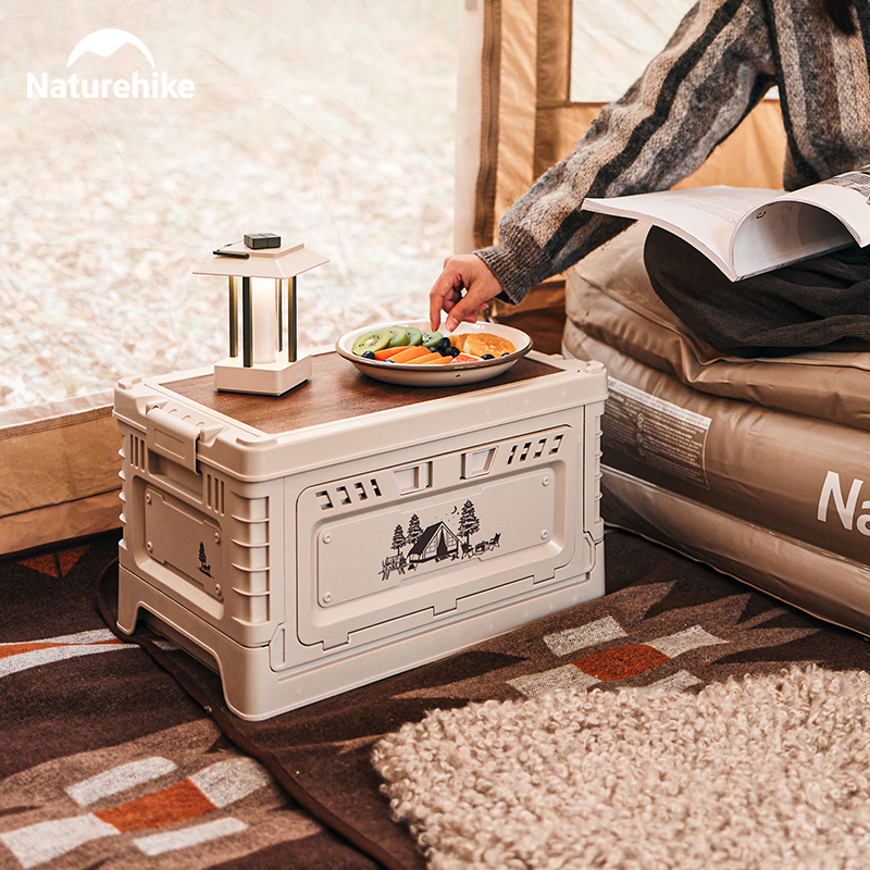Naturehike-Folding Storage Box - Camping Cooking Table avaliação e preço