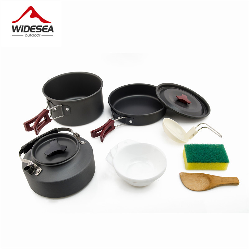 Widesea conjunto de panelas de - Camping Cooking And Eating Set avaliação e preço
