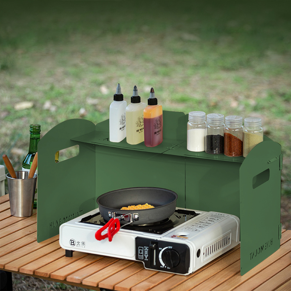 Pára-brisa dobrável para fogão - Camping Cooking Hob avaliação e preço
