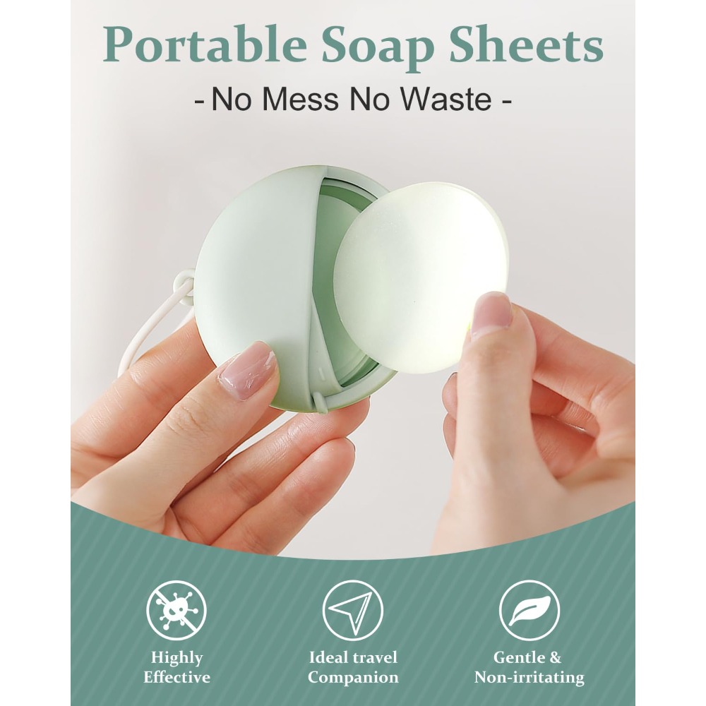 50 folhas de sabão de mão para - Biodegradable Soap Camp avaliação e preço