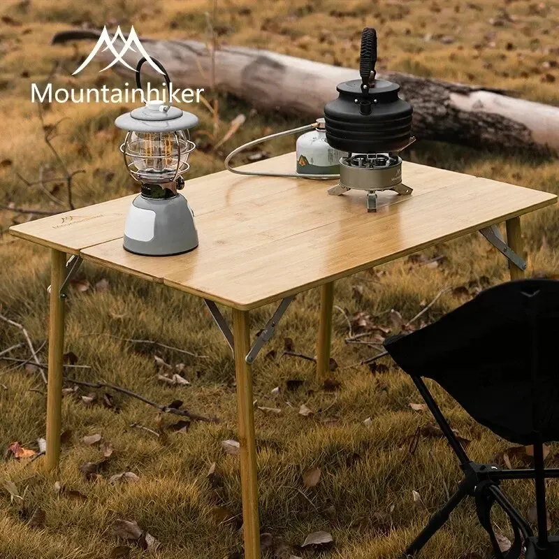 Mesa Dobrável de Bambu MOUNTAI - Camping Cooking Table avaliação e preço