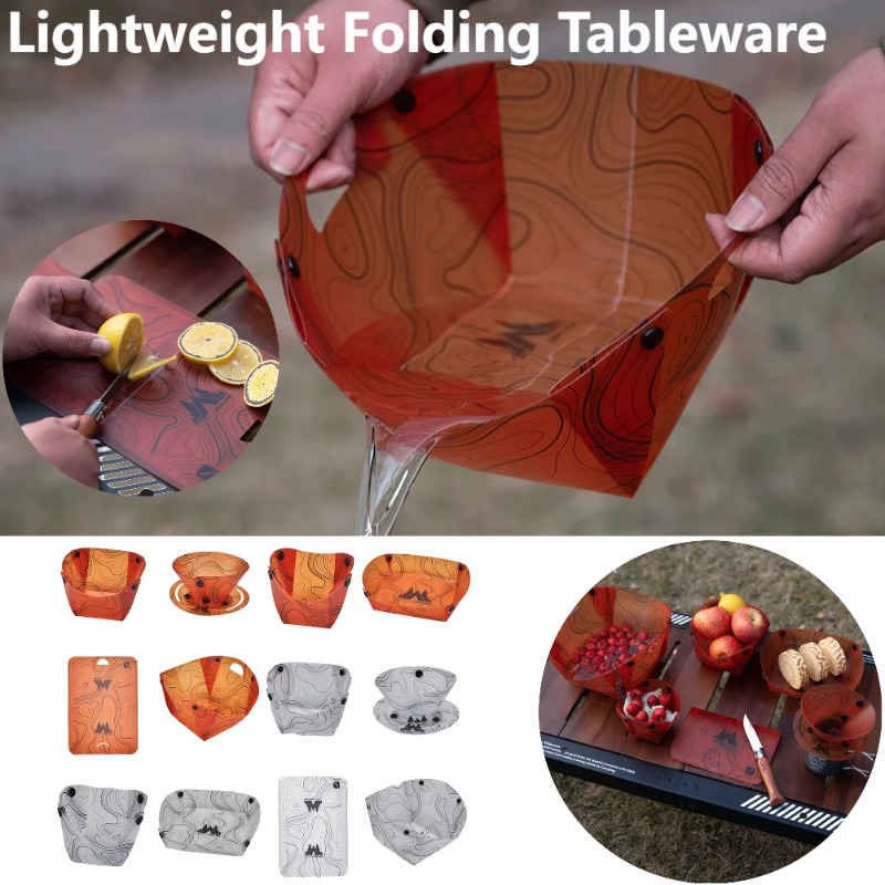 Dobrável acampamento talheres  - Camp Cutting Board avaliação e preço