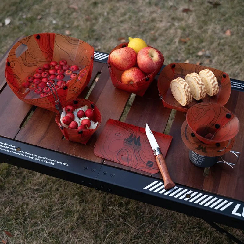 Dobrável acampamento talheres  - Camp Cutting Board avaliação e preço