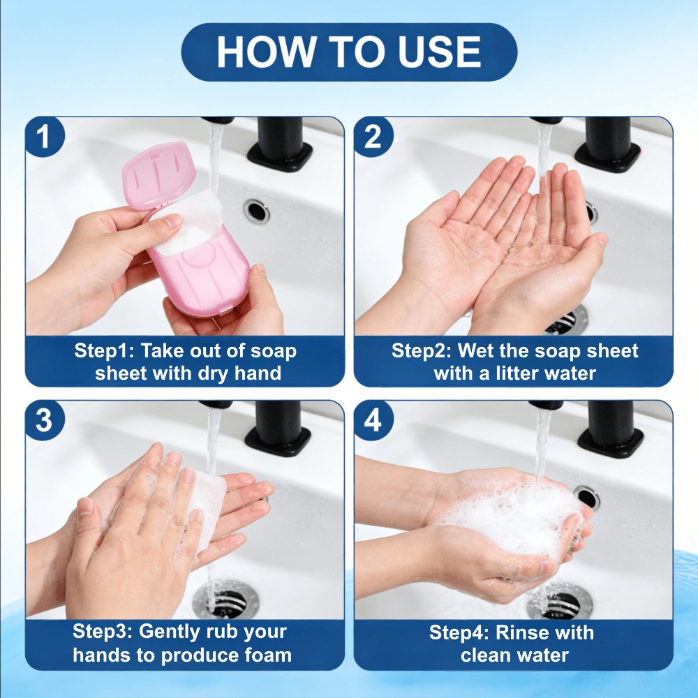 Folhas de Sabão de Papel Biode - Biodegradable Soap Camp avaliação e preço